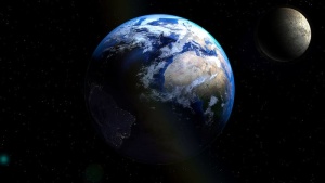 行星地球，地球，月亮，地球，行星，宇宙，大气层，黑暗面
