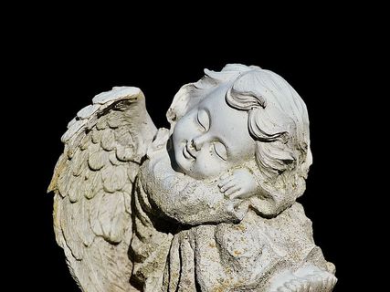 天使，雕塑，雕像，天使形象，人物，睡眠，石雕，墓地