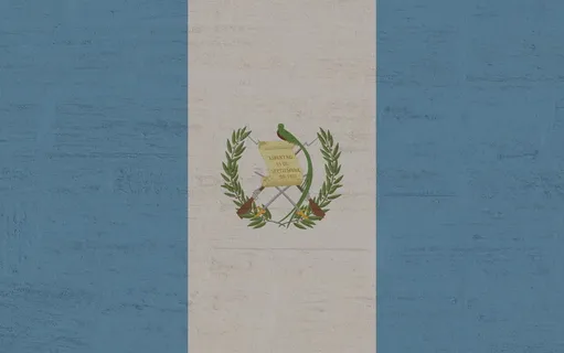 危地马拉，国旗，植物，生长，蓝色，没有人，自然，筑墙的特点