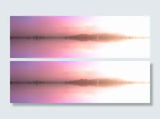 风景，粉色，水，海，镜像，梦境，梦境，倒影