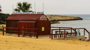 海滩、水上运动、设施、小亭、淡季、建筑、海洋、水