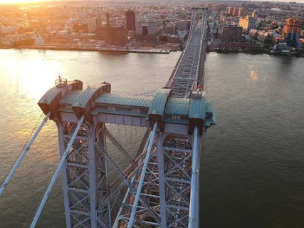 纽约，美国，日出，东河，建筑，糖厂，布鲁克林，最低点