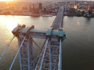 纽约，美国，日出，东河，建筑，糖厂，布鲁克林，最低点