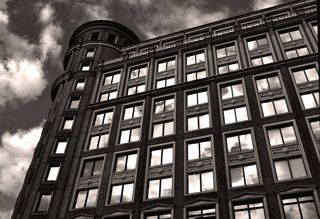 建筑，反射，伦敦，建筑侧，城市，侧，建筑，室外