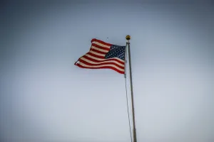 U、 杆子上的美国国旗