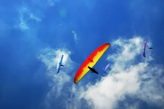 滑翔伞，哇，空中，冒险，极限，飞行，天空，翅膀