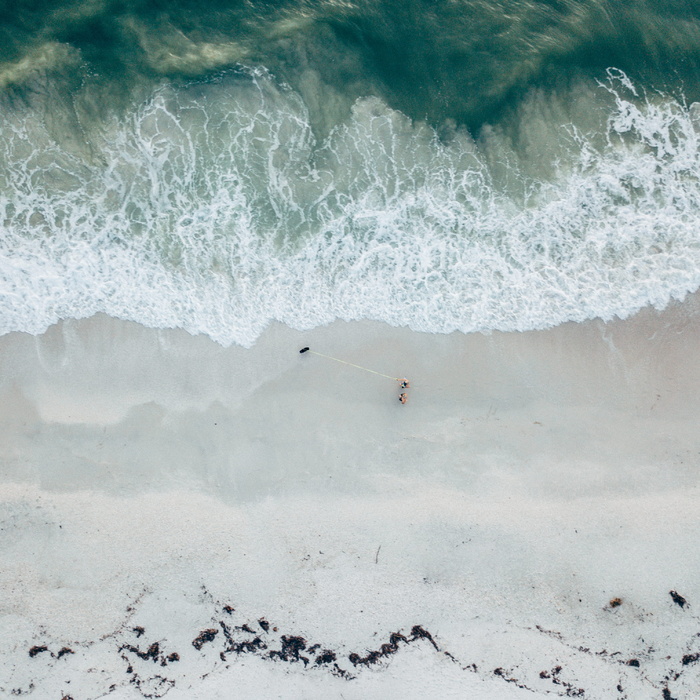 海浪鸟瞰图