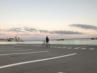 法国, 第戎, 日落, 春天, 自行车, Fixie, 日出, 女孩