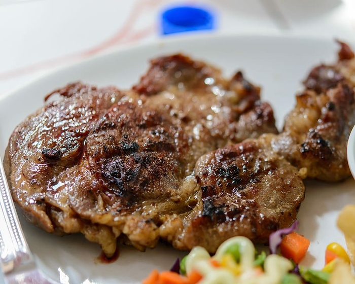 牛排，牛肉，盘子，烤的，肉，食物，牛肉，盘子，晚餐