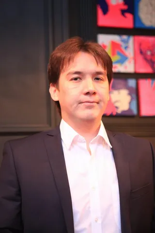 英俊，年轻，商人，男人，人，坐着，商人