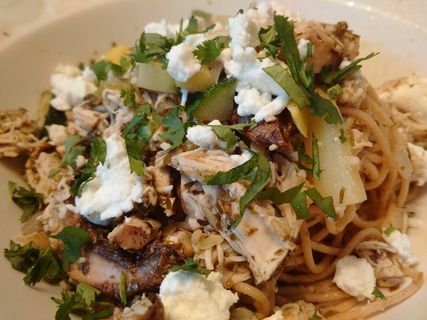 意大利面，全麦，山羊奶酪，食品和饮料，食品，即食，新鲜，静物