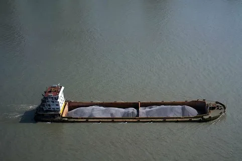 棕色货船，棕色，邮轮，轮船，海洋，海洋，水，运输