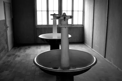 Konzentationslager、Dachau、Kz、水管、浴室水槽、兵营、希特勒地区、希特勒时代