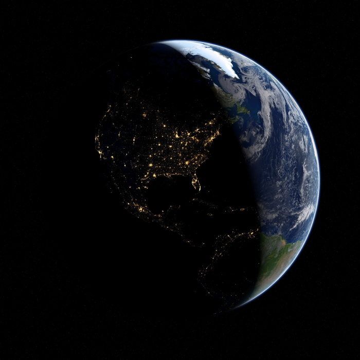 旋转地球，地球，行星，空间，宇宙，地球，天文学，宇宙