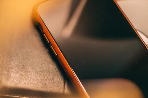 iphone、皮革、手机、棕色、波基、艺术、技术、按钮