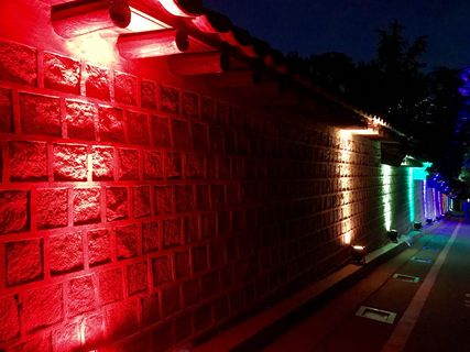 首尔，韩国，德寿宫，宫殿，韩国，夜晚，建筑，照明