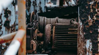 锈蚀、机器、人、人、电机、螺旋、线圈、转子