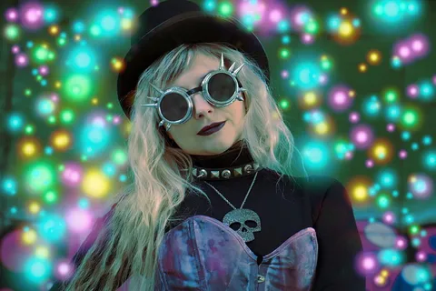 女孩，女人，波基，波基效应，轻微，辐射，照片蒙太奇，gimp