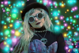 女孩，女人，波基，波基效应，轻微，辐射，照片蒙太奇，gimp