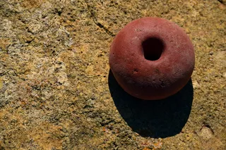 游泳者, 海滩, 海岸, 海, 漂流物, 岩石, 圆形, 红色