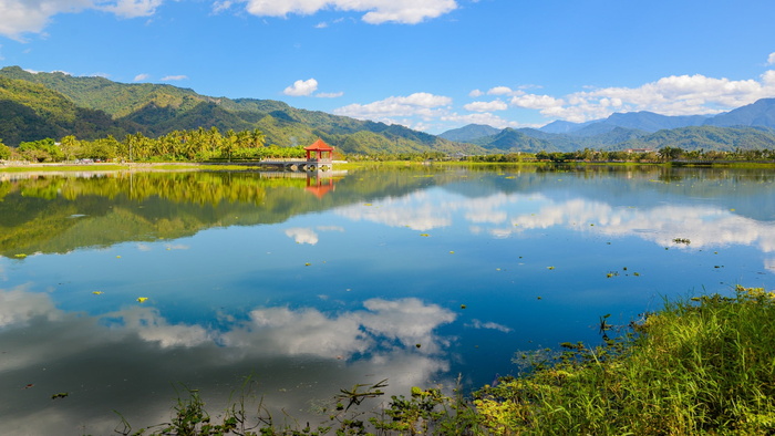 景观摄影，房屋，湖泊，钟正湖，景观，水，水库，户外