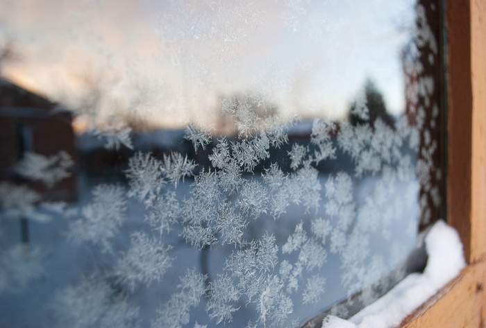 玻璃，雪花装饰，雪花，雪花，冬天，雪，霜，冷