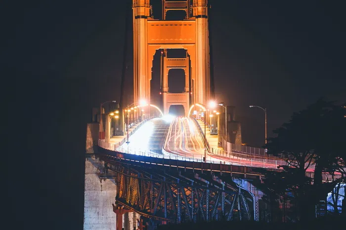 旧金山金门大桥延时照片