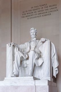 华盛顿特区国家广场。，林肯纪念堂