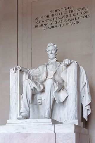 华盛顿特区国家广场。，林肯纪念堂