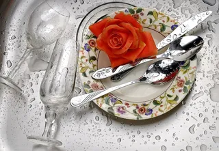 西方，材料，暖光，晚餐，一起吃饭，花，开花植物，新鲜