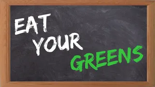 黑板，吃，绿色，蔬菜，食物，健康，标题，留言板