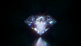 浅、聚焦、白色、宝石、特写、照片、钻石、圆形明亮切割