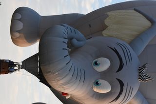 美国，北州，肯特州立大学斯塔克校区，热气球，气球发射，大象，天空，艺术和工艺