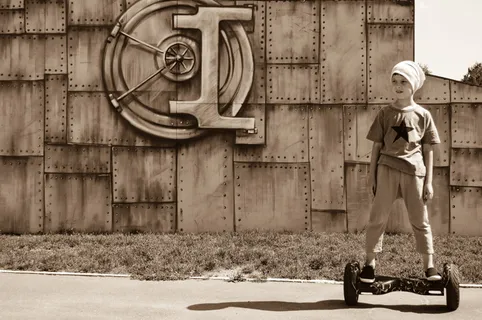 陀螺仪、青少年、男孩、运动、操场、婴儿、青少年、城市