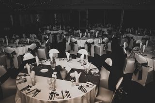 黑白、社交、接待、餐馆、庆典、室内设计师、夜生活、活动