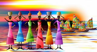 快乐，色彩，庆祝，欢乐，人类，非洲，多彩，舞蹈