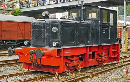 内燃机车，werkslok，小型机车，Verschublock，钢厂，道依茨，双轴，火车