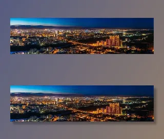 城市建筑的面观摄影