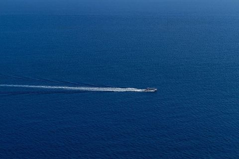 船航行，海洋，白天，海，蓝色，水，自然，船