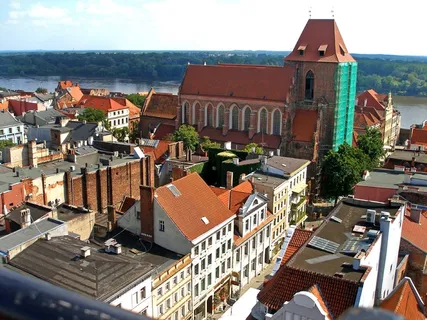 toruń，wisla，panorama，房屋，旧建筑，桥梁，市场，城市