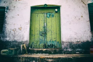 门，前，贝尔，旧，发电厂，旧门，撞车，木材巴西