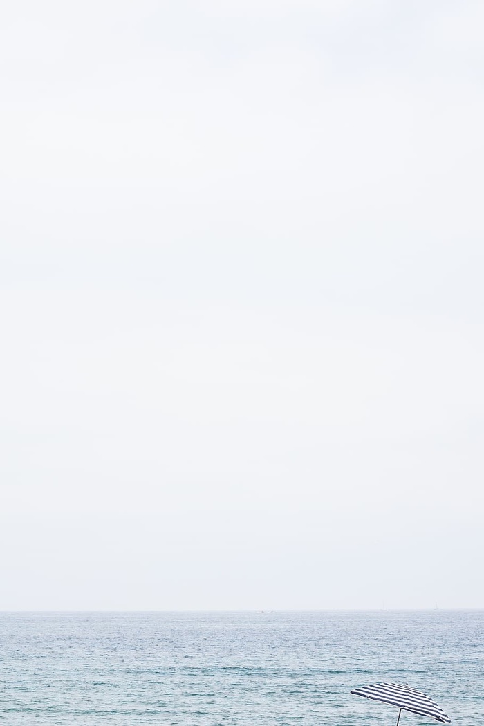 自然，水，海，海洋，水面，涟漪，海滩，雨伞