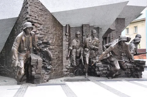 团体,士兵雕像,混凝土,墙,波兰,华沙,华沙起义,纪念碑 团体,士兵雕像,混凝土,墙,波兰,华沙,华沙起义,纪念碑