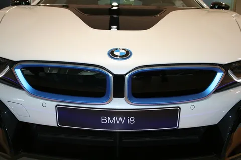 特写、摄影、白色、黑色、bmw i 8、i8、bmw、pkw