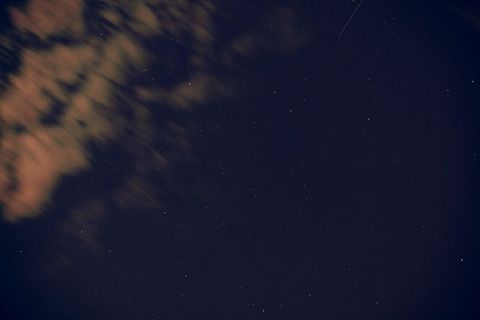 云、天空、星星、自然、黑暗、夜晚、长时间曝光、运动