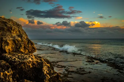 岩石海岸,海滩,天空,云,下午,晚上,风景,黄昏 岩石海岸,海滩,天空,云,下午,晚上,风景,黄昏