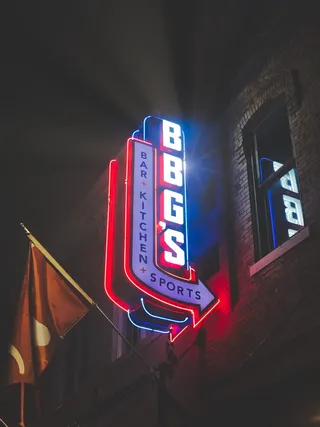 BBGS酒吧厨房运动霓虹灯标牌