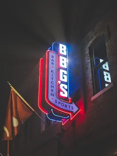 BBGS酒吧厨房运动霓虹灯标牌 BBGS酒吧厨房运动霓虹灯标牌