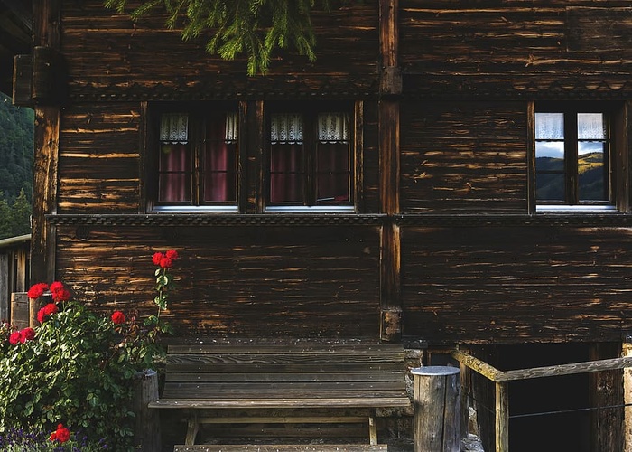 建筑，长凳，建筑，平房，小屋，家，房子，小屋