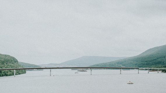 桥，田纳西州，旅游，建筑，船，货物，山，景观